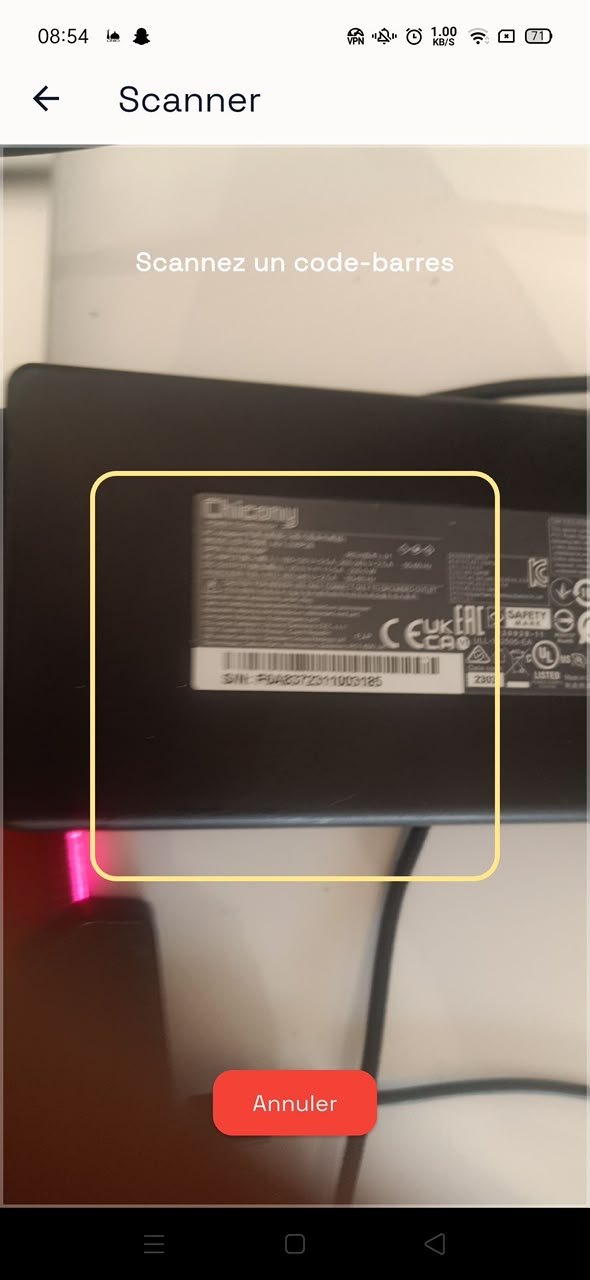 Scanning a barcode from a phone, with no dedicated reader